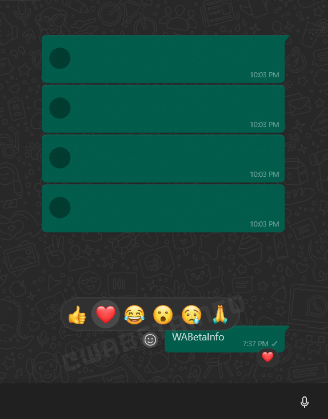 Arrivano le reazioni con WhatsApp Beta UWP per Windows 2.2223.11.70