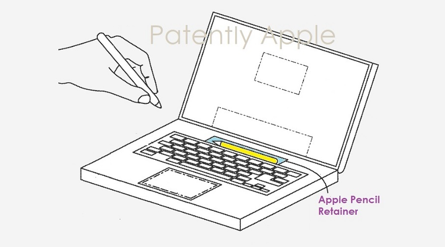 MacBook touch con Apple Pencil stilo