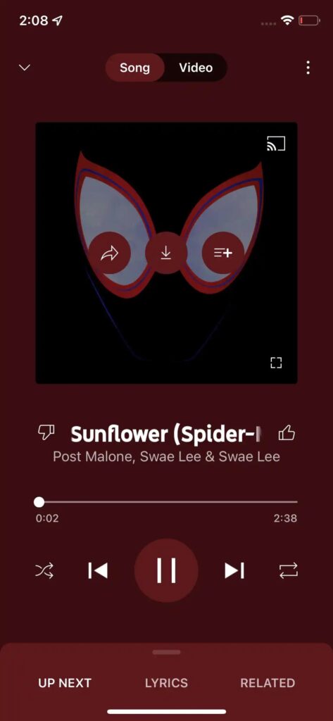 youtube music casting ios