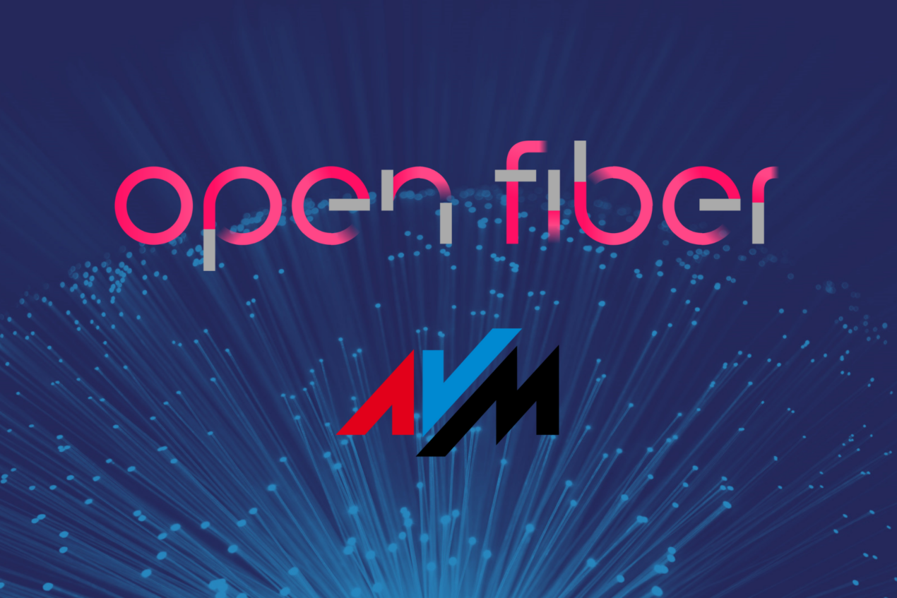 Nuovo accordo tra Open Fiber e AVM: fibra a 2,5 Gbps e FRITZ!Box incluso