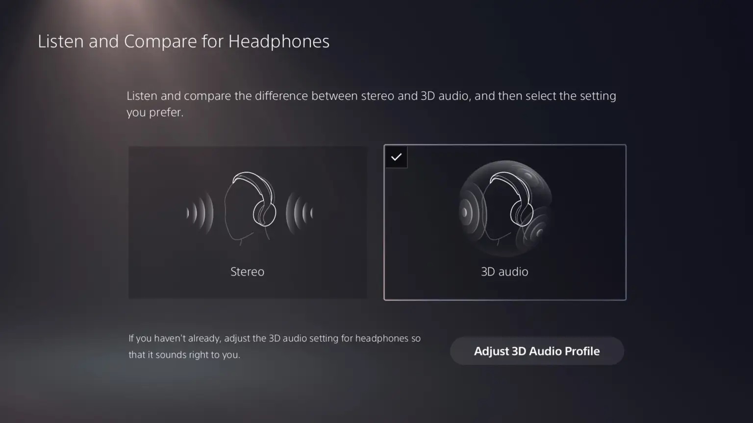 PS5 firmware beta confronto audio