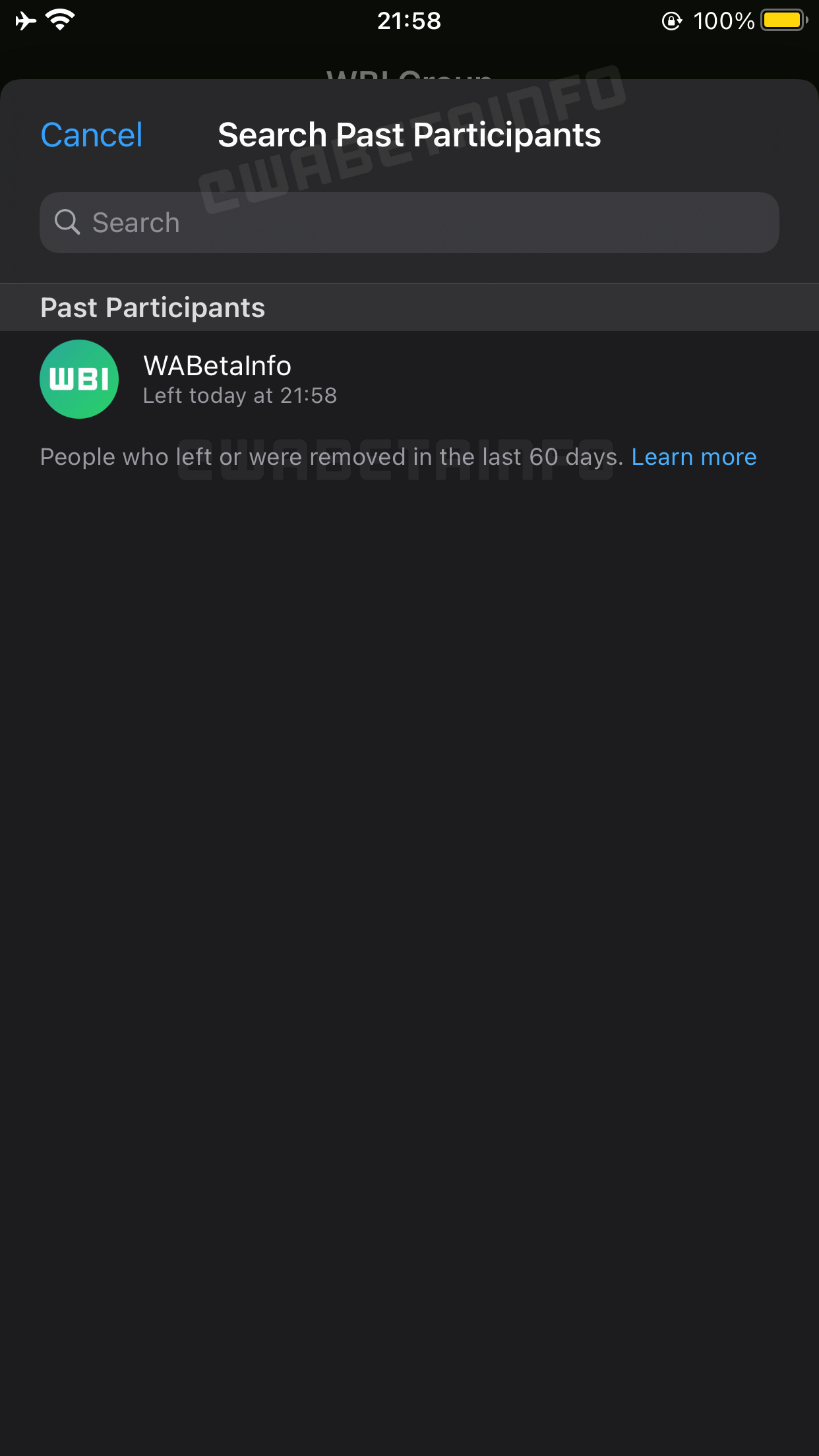WhatsApp Beta iOS