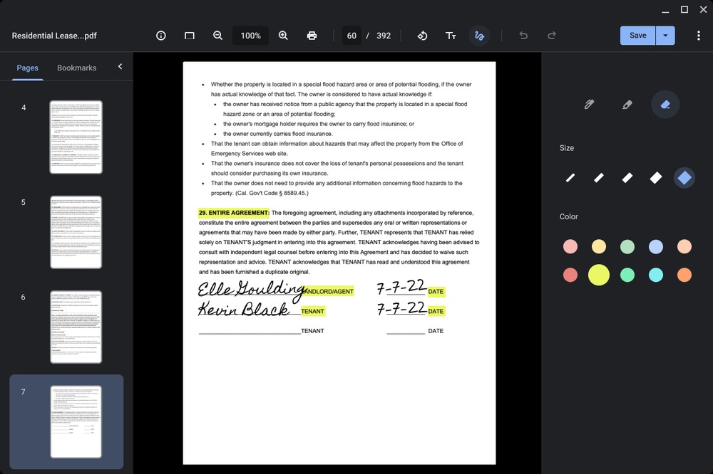 Chromebook interfaccia modifica PDF app Galleria