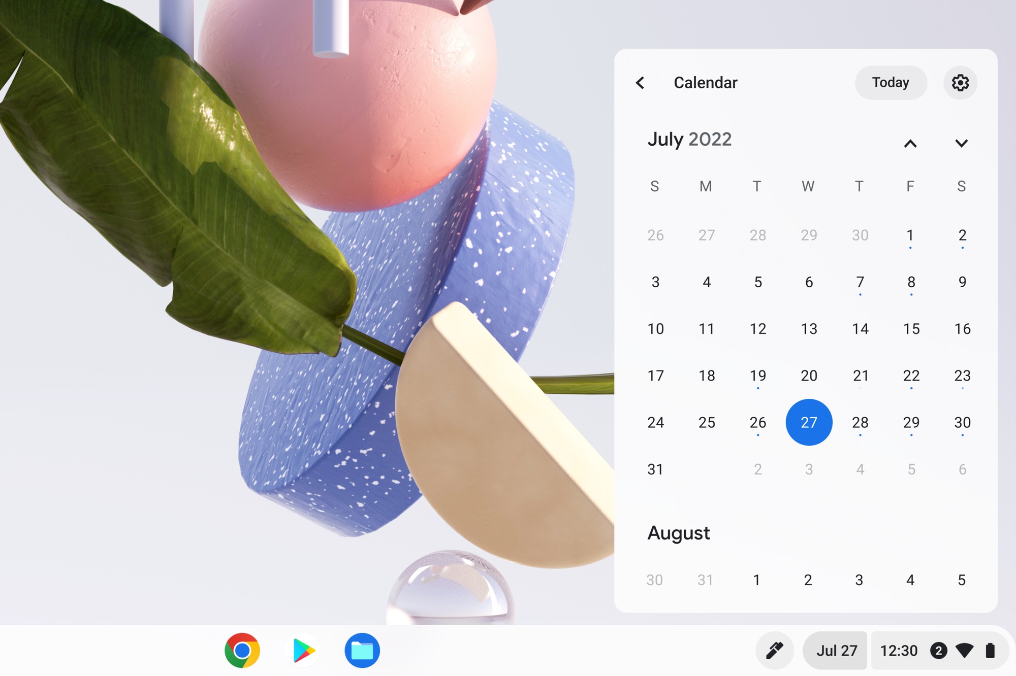 Chromebook calendario