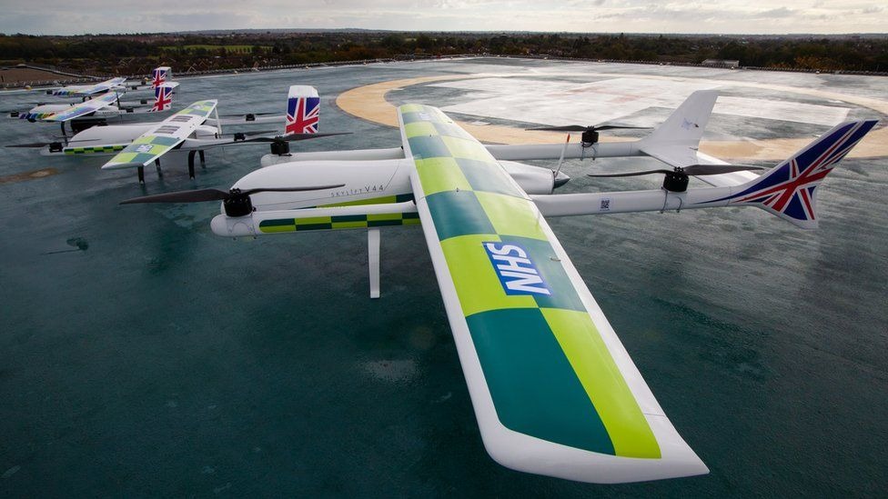 droni sperimentali per trasporto farmaci NHS