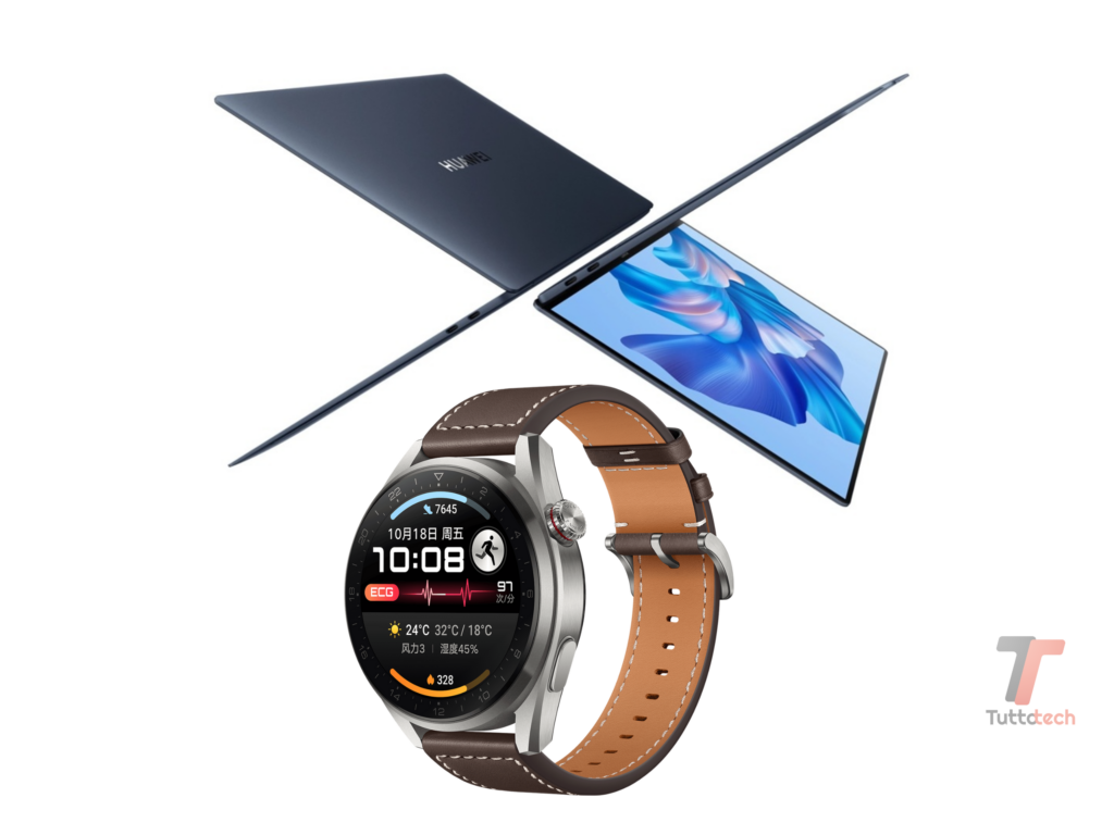 Huawei Watch GT 3 Pro New e MateBook X Pro 2022