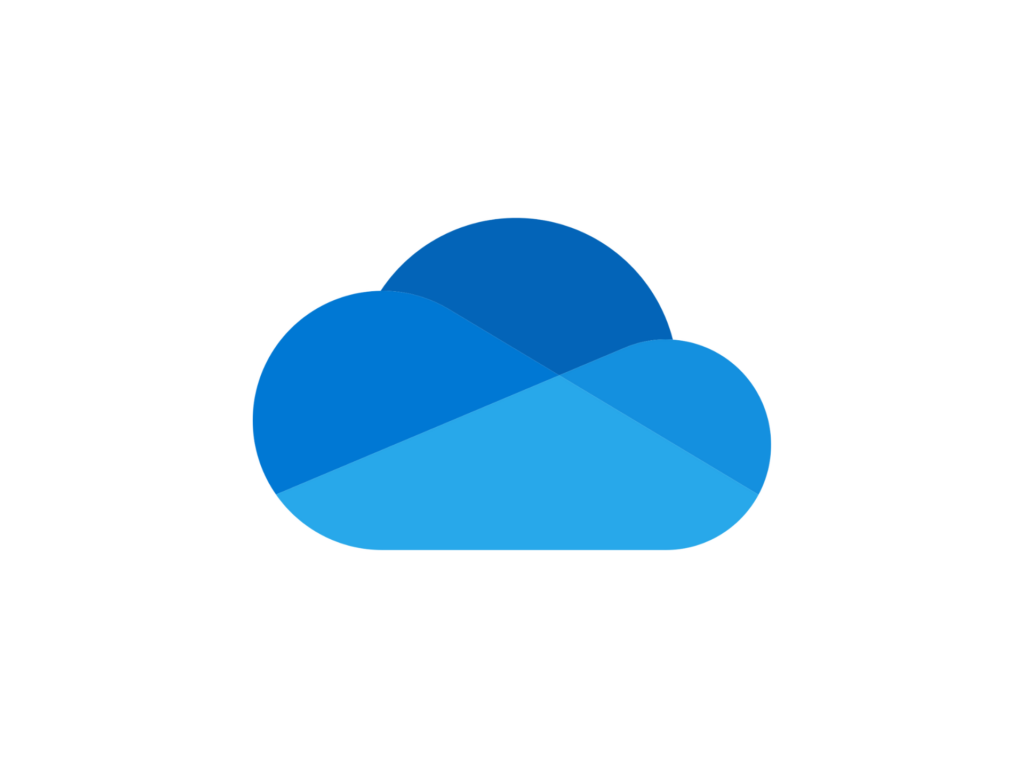 Il logo di Microsoft OneDrive dal 2019 in poi