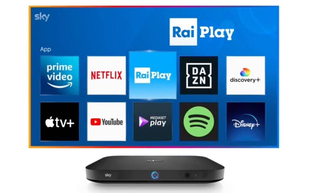 app RaiPlay su Sky Q