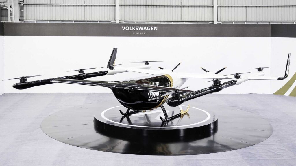 Volkswagen presenta il suo primo taxi volante, elettrico e a guida autonoma 1
