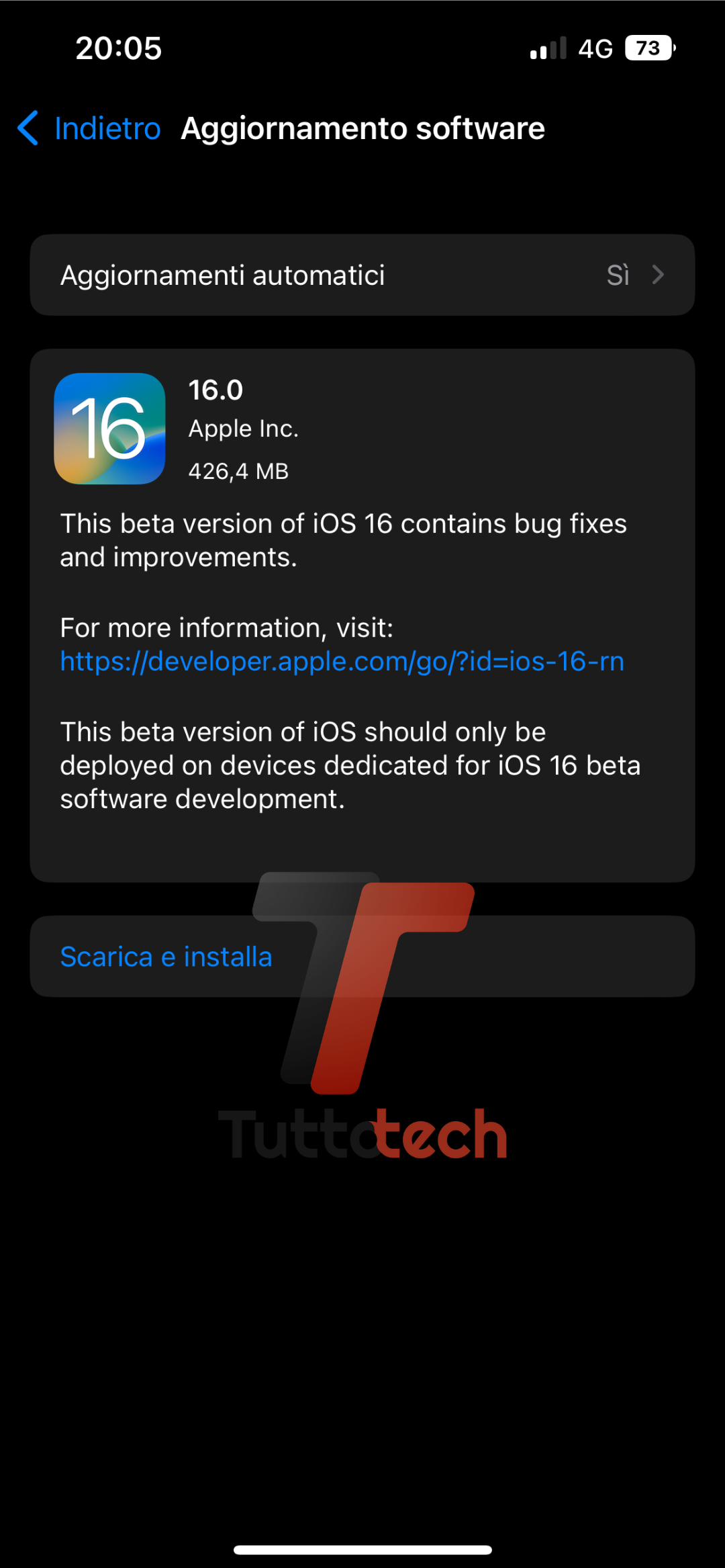 iOS 16 beta 8 changelog su iPhone 13 Pro