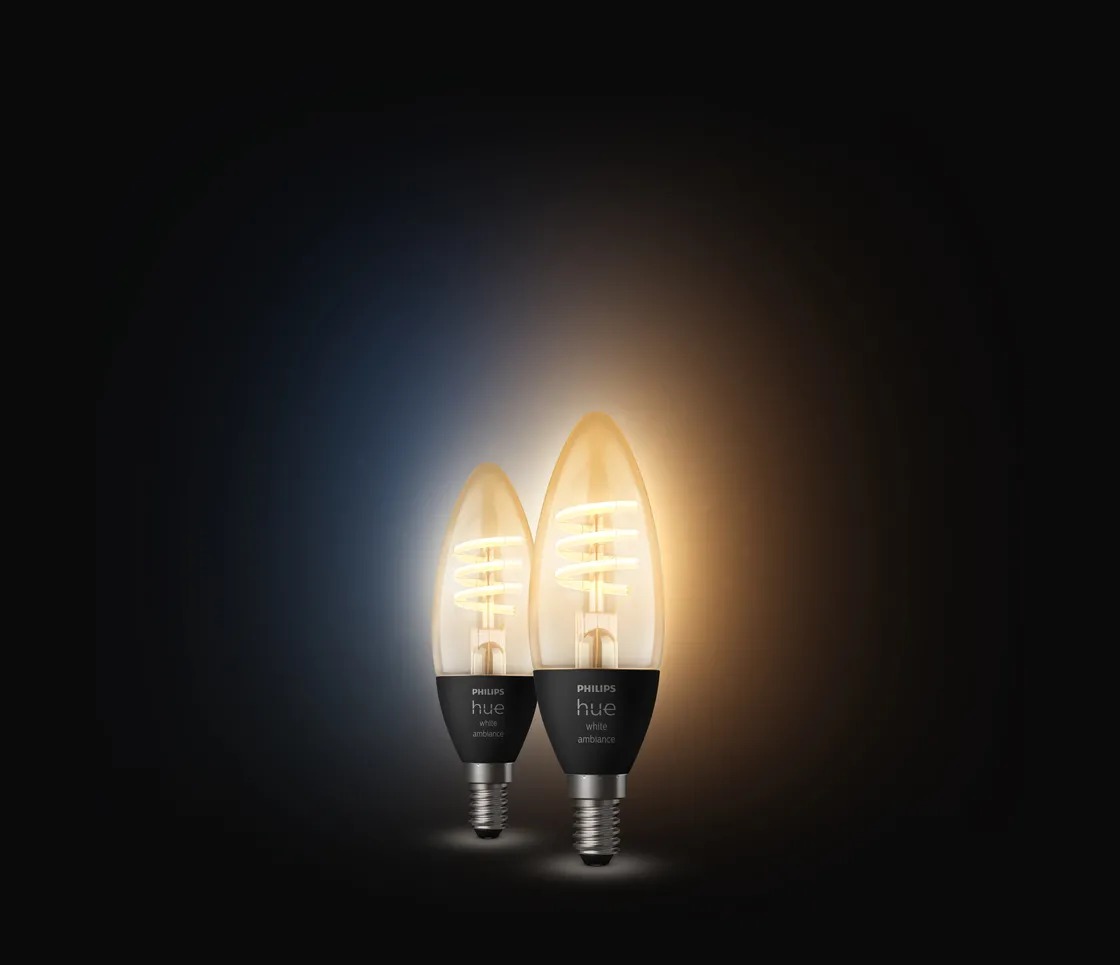 Philips Hue lampadina a candela a filamento