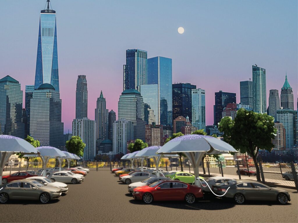 alberi elettrici di SolarBotanic Trees