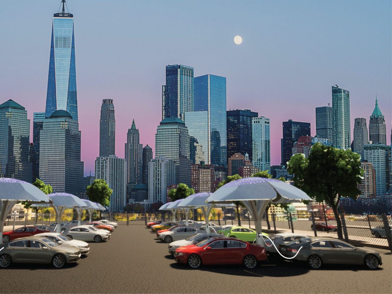 Dal prossimo anno gli "alberi" ricaricheranno le auto elettriche