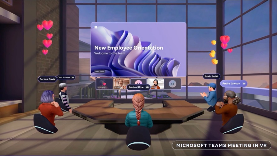 Riunioni di Microsoft Teams in realtà virtuale