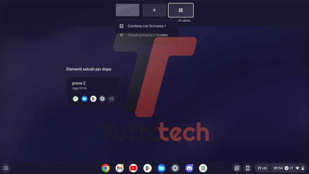 ChromeOS 107 scrivania