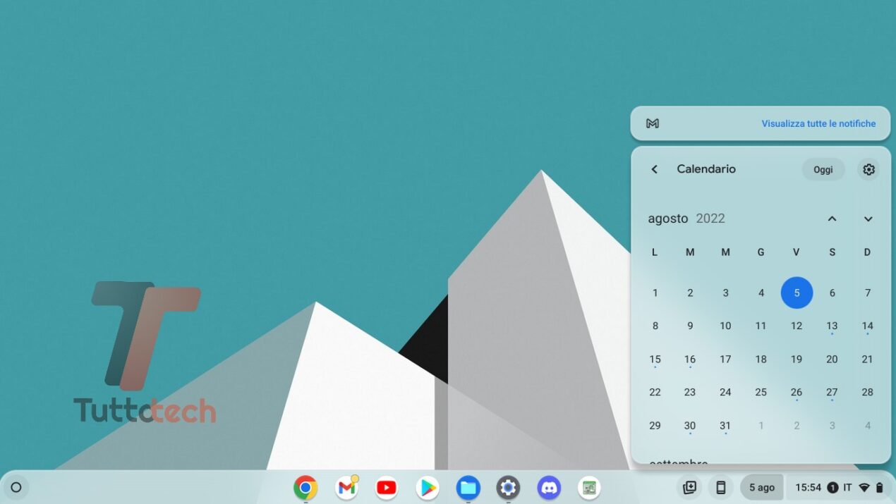 Il widget Calendario di ChromeOS potrebbe presto ricevere un restyling grafico