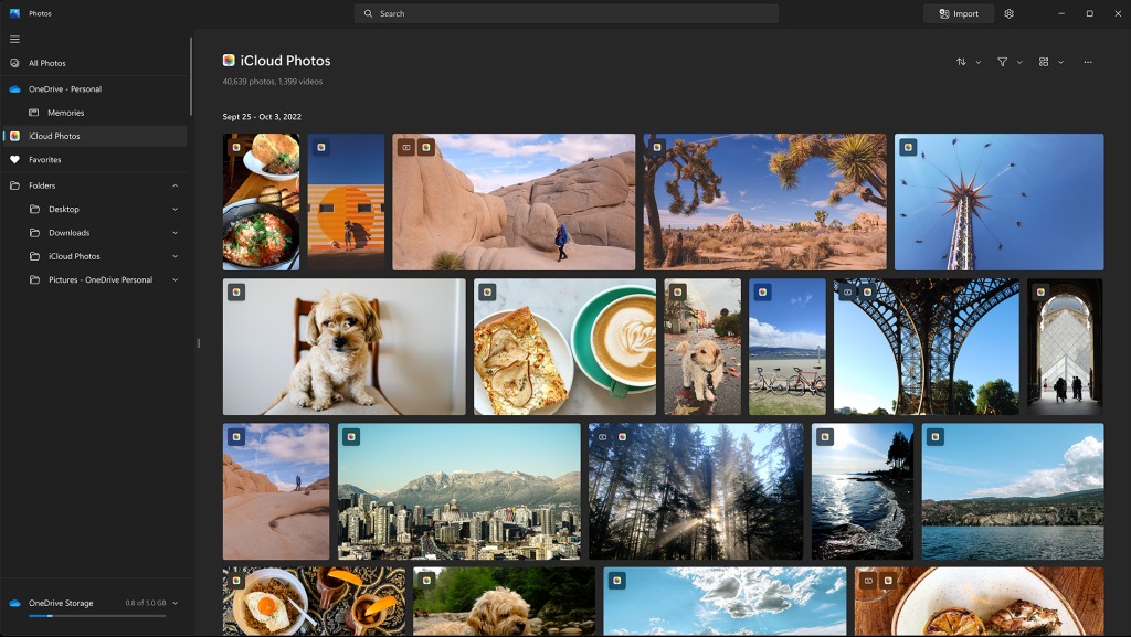 Microsoft sincronizzazione iCloud nuova app Foto Windows 11