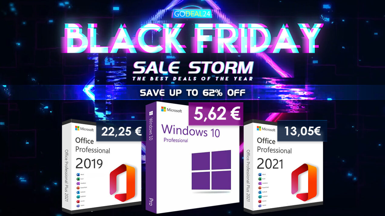 Arriva il Black Friday, comprare Windows e Office non è mai stato così vantaggioso
