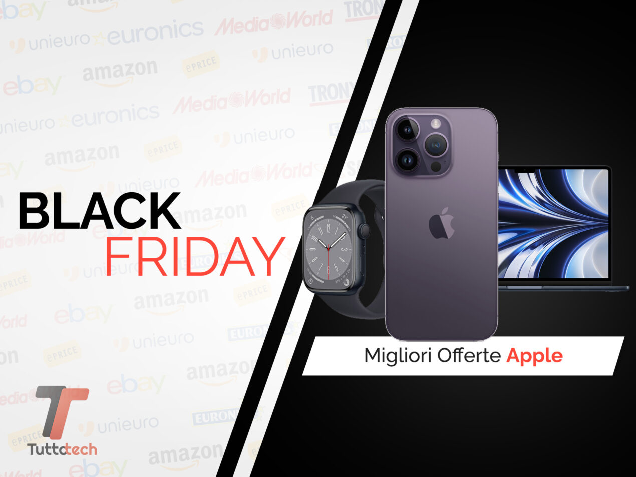 Apple Watch, iPhone, AirPods e altri prodotti Apple scontati per il Black Friday