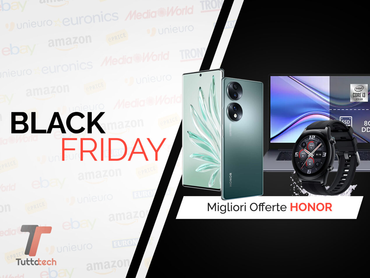 Offerte HONOR Black Friday: i migliori prezzi in tempo reale
