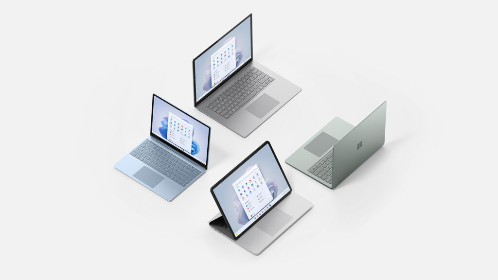 Surface Pro 9 e Laptop 5