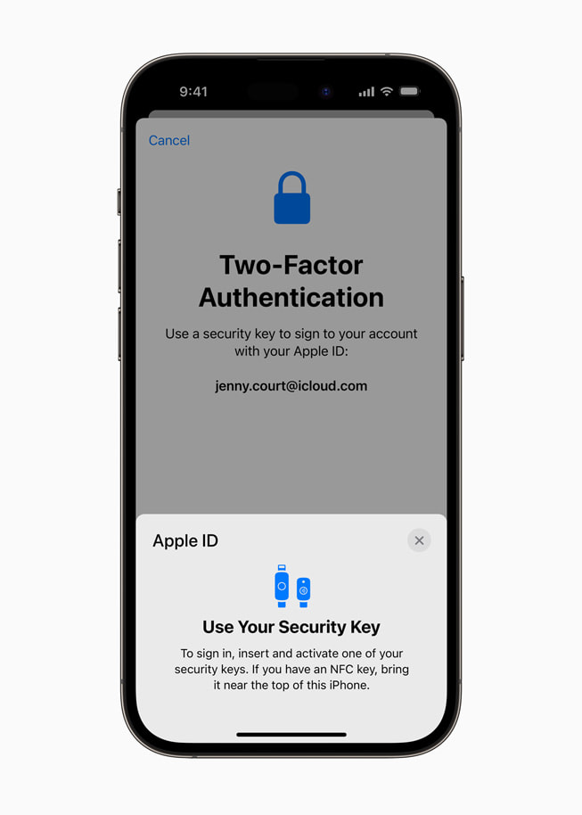 Apple autenticazione a due fattori