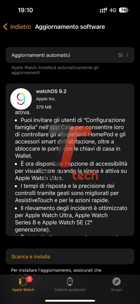 Apple watchOS 9.2 stabile