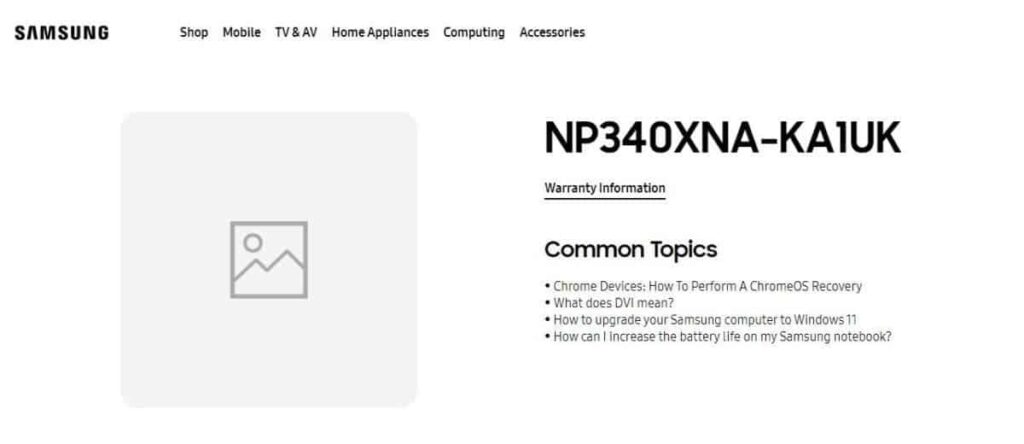 Samsung Galaxy Book 2 GO pagina supporto ufficiale