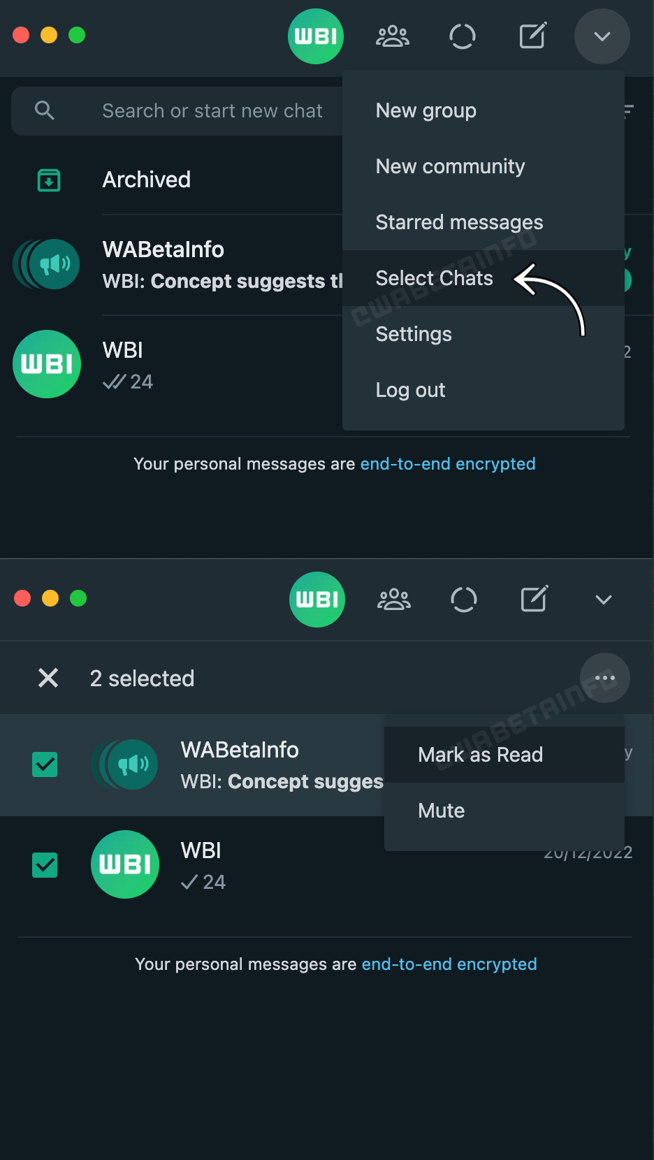 WhatsApp Desktop beta