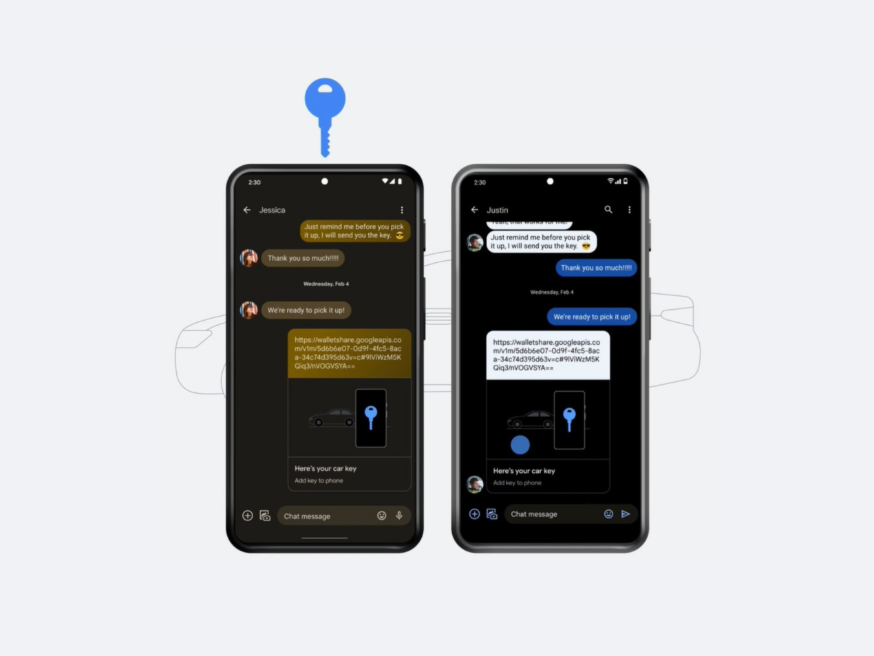 Ora è possibile condividere le chiavi dell'auto fra iPhone e Android