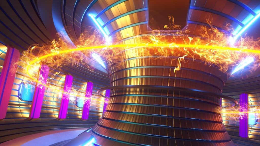 rappresentazione artistica fusione nucleare