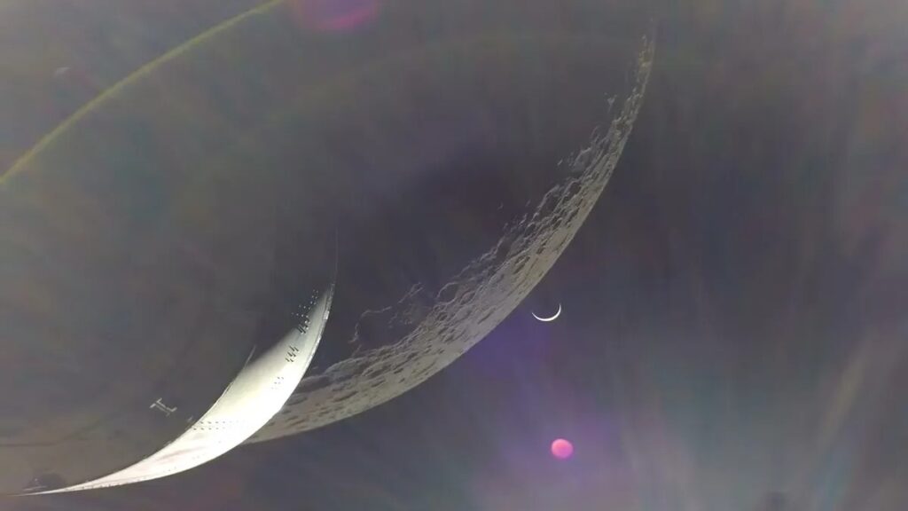 Orion selfie rientro Luna Terra