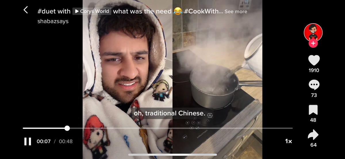 tiktok fullscreen orizzontale