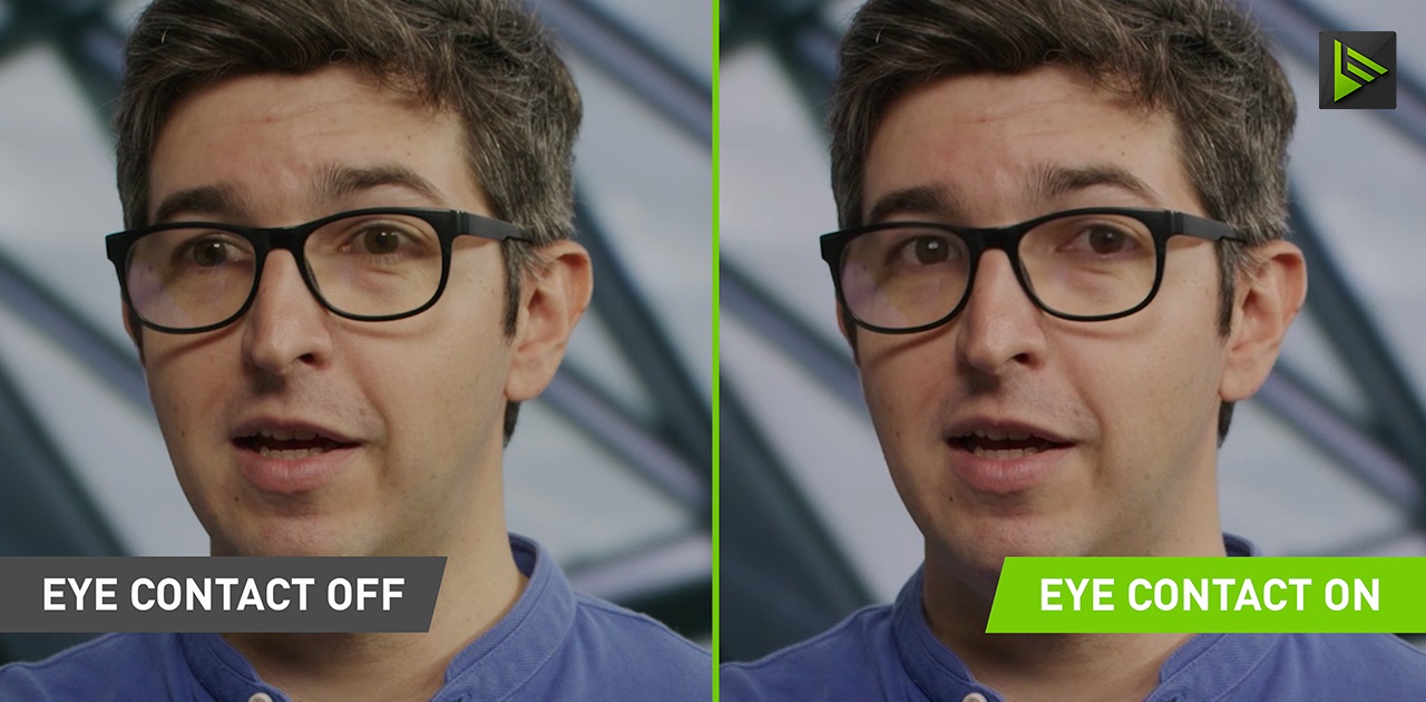 NVIDIA broadcast Eye Contact