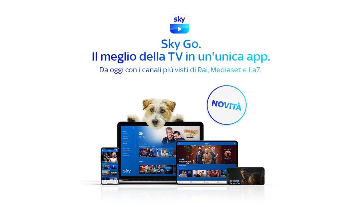 Passo in avanti da Sky Go: visibili i canali Rai, Mediaset e La7 in streaming