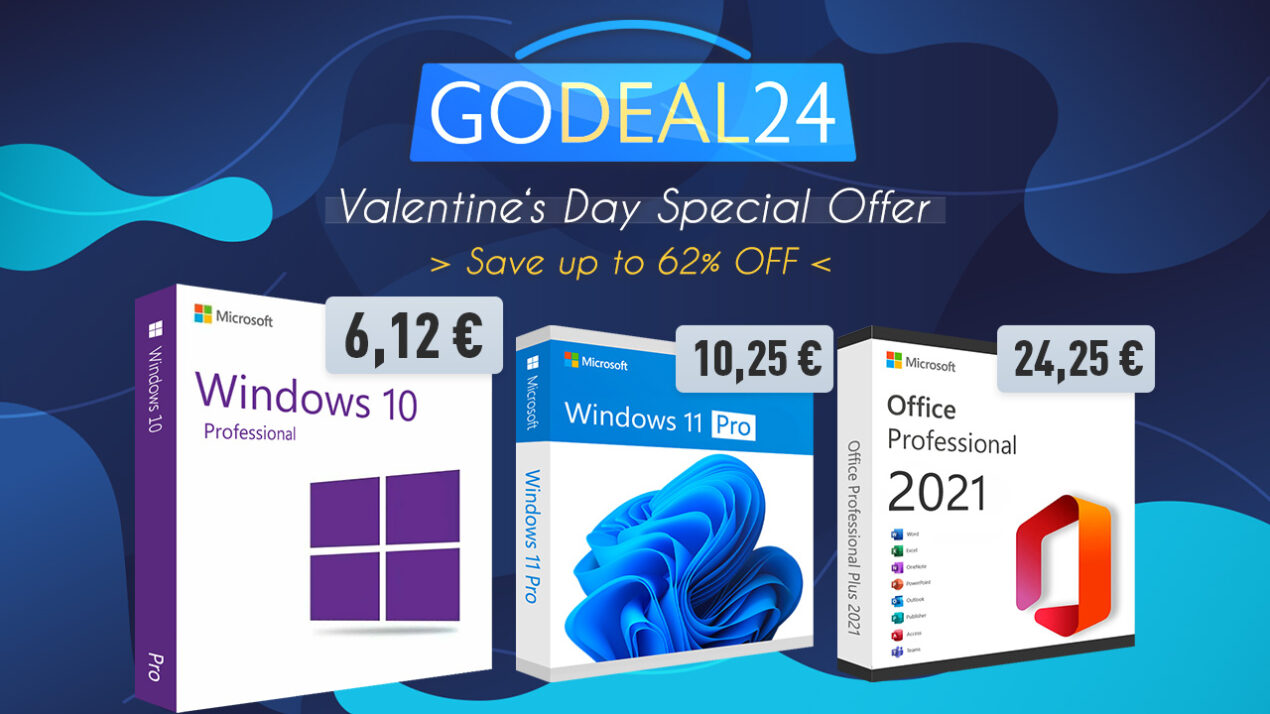 Con le offerte di Godeal24, anche a San Valentino una licenza è un regalo ideale