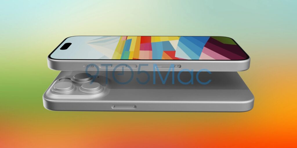 iPhone 15 Pro render CAD