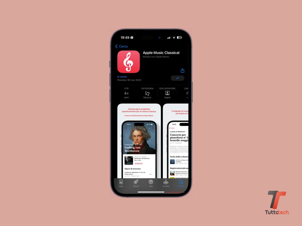 L'app Apple Music Classical è ufficiale, gratuita per gli abbonati ad Apple Music