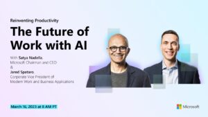 Microsoft evento sul futuro del lavoro con l'intelligenza artificiale