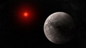 rappresentazione artistica TRAPPIST-1b NASA James Webb