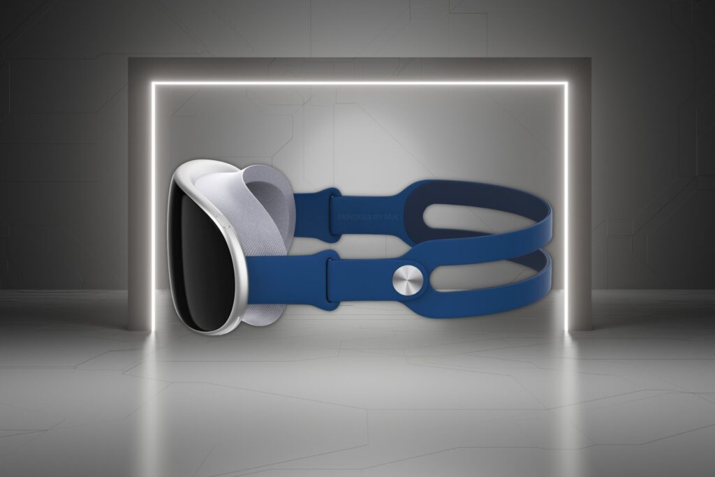 Un render del presunto Apple Reality Pro realizzato da Ian Zelbo