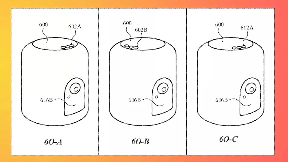 Apple brevetto HomePod con fotocamera