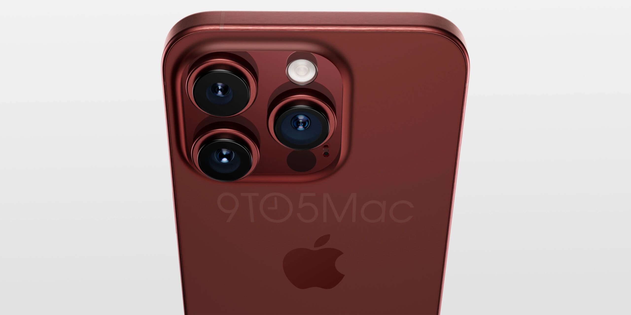 Apple iPhone 15 Pro render Dark Red