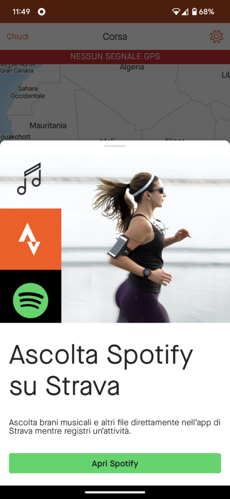 Spotify su Strava