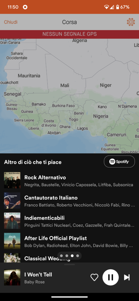 Spotify su Strava