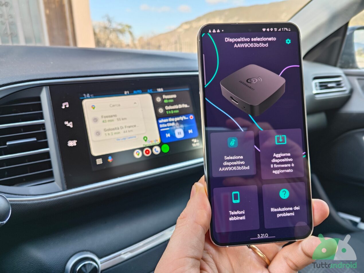 Rendete Android Auto wireless con AAWireless, in ottima offerta per pochi giorni