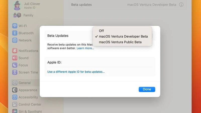 Apple macOS 13.4 beta 2 accesso software beta