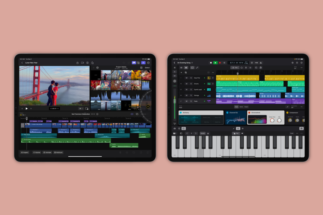 Final Cut Pro e Logic Pro arrivano sugli iPad con tante novità
