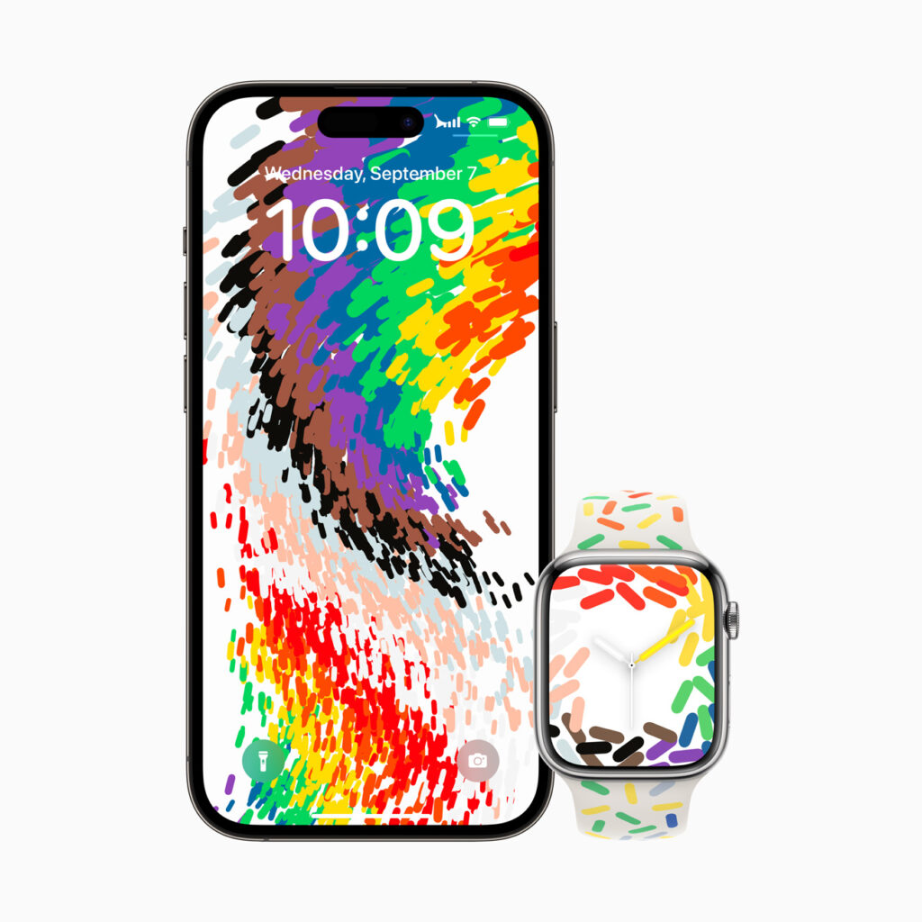 Sfondo e quadrante di Apple Watch Pride Edition