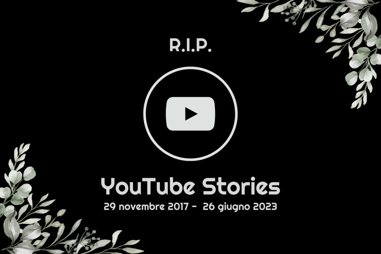 YouTube dice addio alle Storie: la funzionalità sparirà a fine giugno